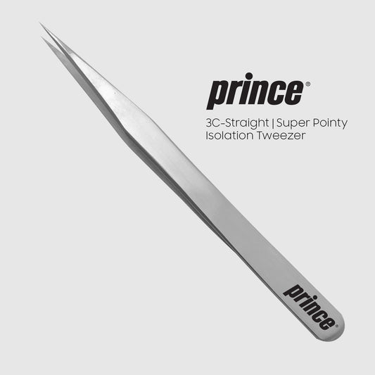 3c-Straight Silver Pearl Matte Tweezer - Princelash