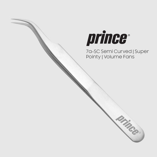 7a-Semi-Curved Silver Tweezer - Princelash