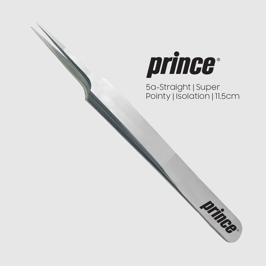 5A-Straight Silver Tweezers - Princelash