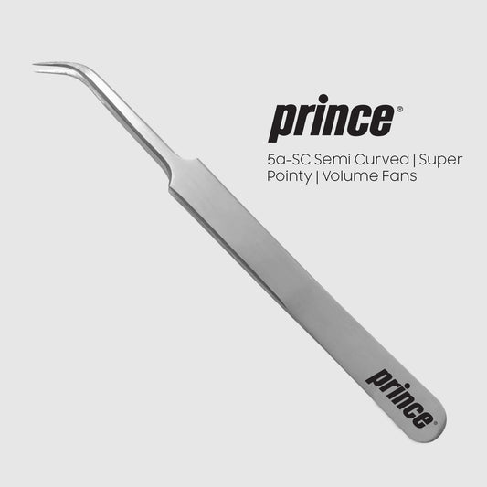5A-Semi-Curved Silver Tweezers - Princelash