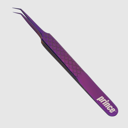 5a-45 Angled Electric-Purple Mermaid Tweezer - Princelash